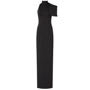 Black Halo EVE Halter Iggy Gown in Black, Size US 18​